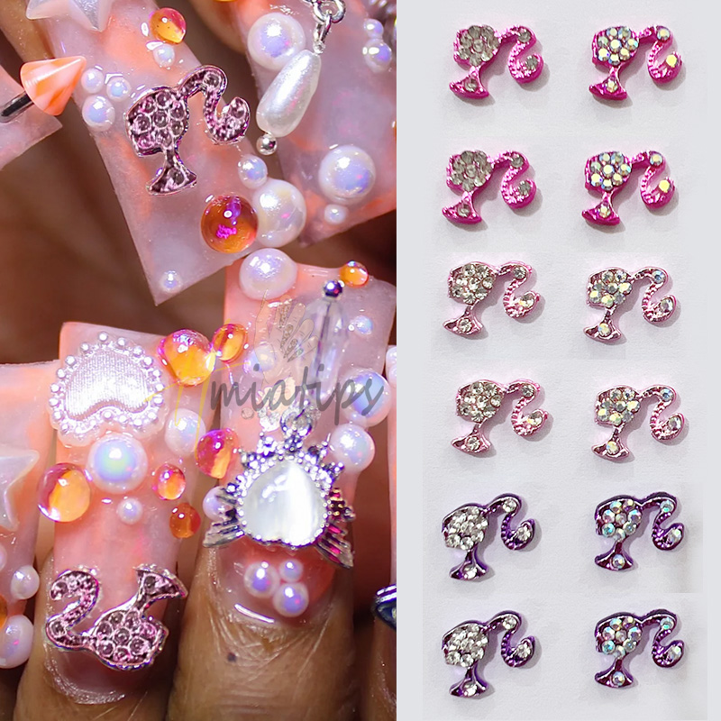 10pcs Luxury Girl Shiny Nail C - Nail Art Valentines Day 评论和价格