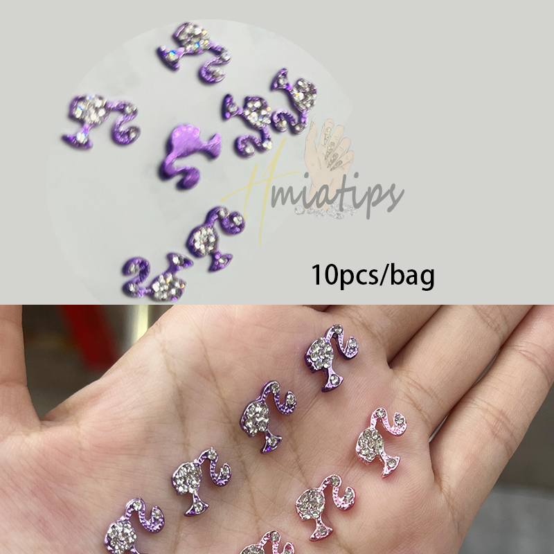 10pcs Luxury Girl Shiny Nail C - Nail Art Valentines Day 评论和价格