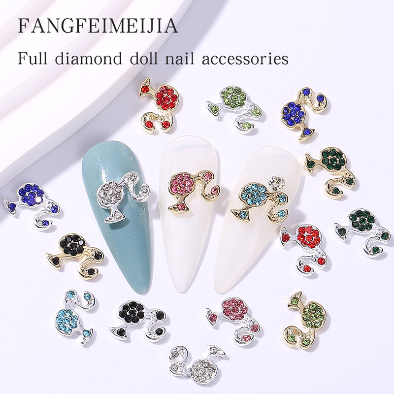 10pcs Luxury Girl Shiny Nail C - Nail Art Valentines Day 评论和价格