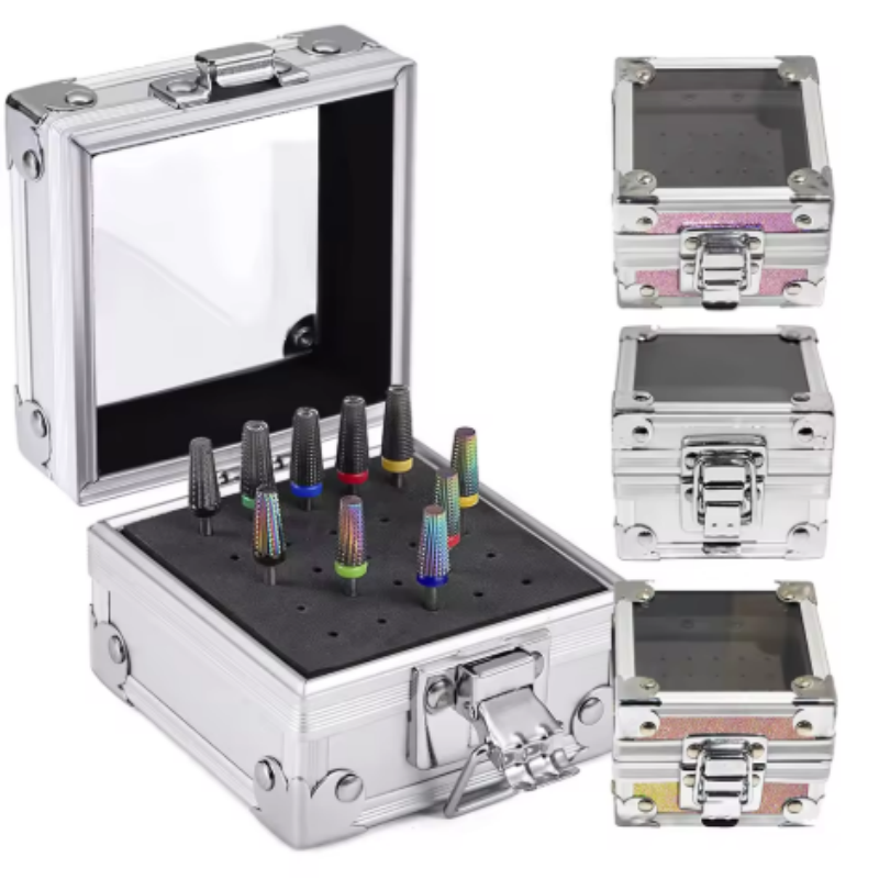 Nail Drill Bits Storage Alumin - Nail Drill Machine 评论和价格