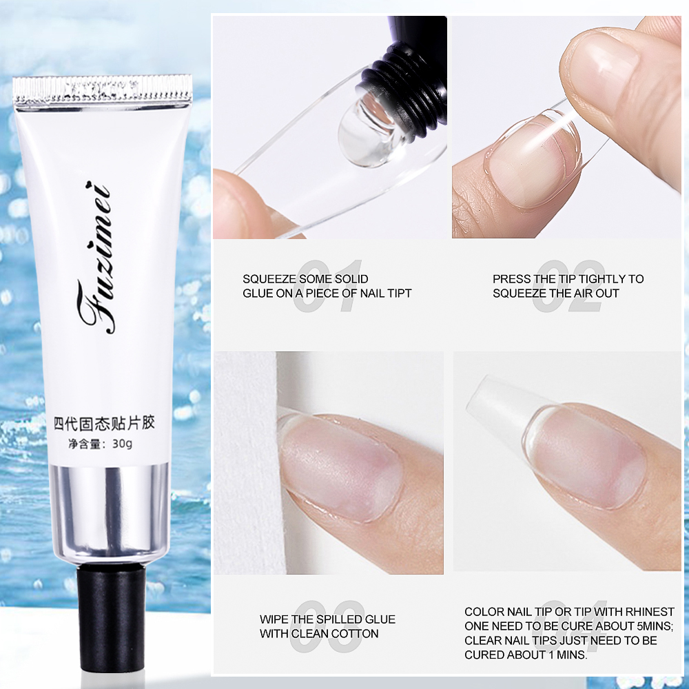 30/20/10g Solid Soft Fake Nail - Nail Art Ombre 评论和价格