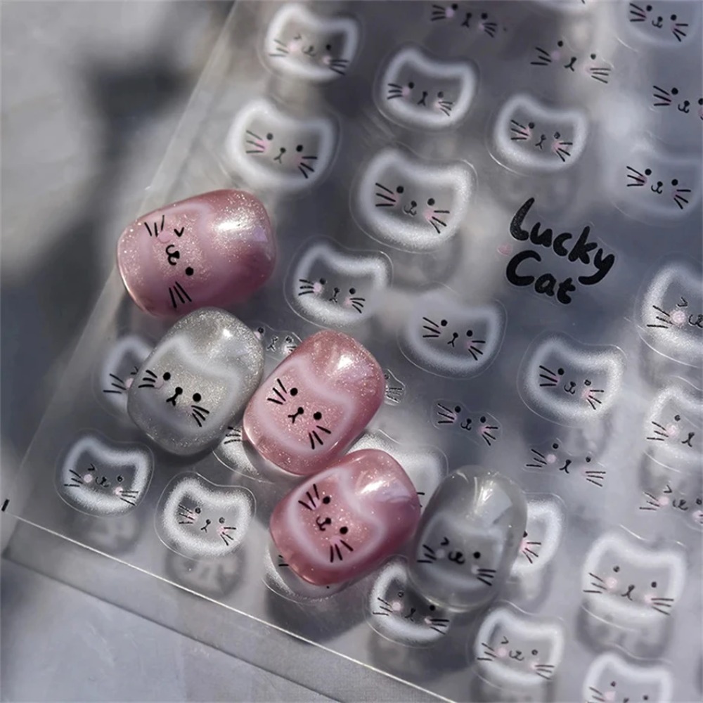 White Halo Dyeing Cat Face Cup - Nail Art Orange 评论和价格